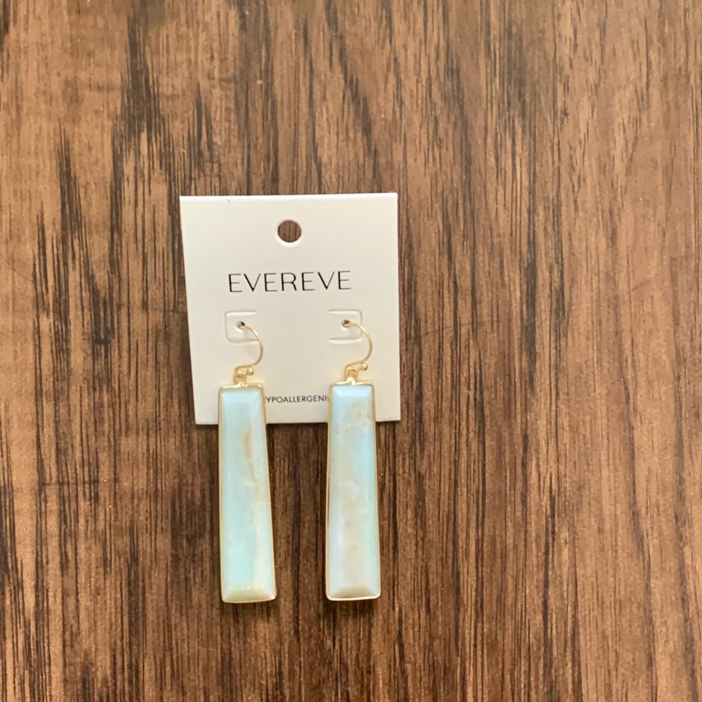 Evereve Amazonite stone drop earring - Picture 6 of 7